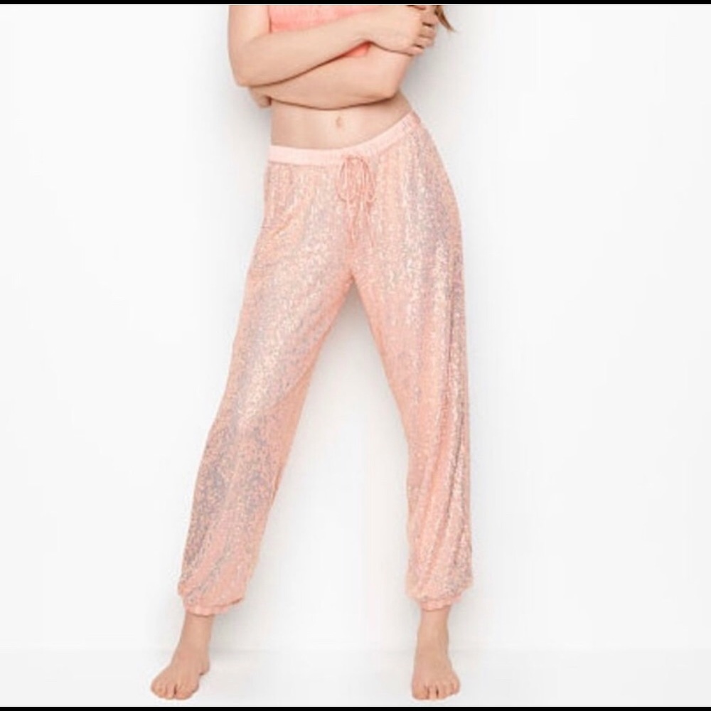 Victoria Secret sequin jogger pants